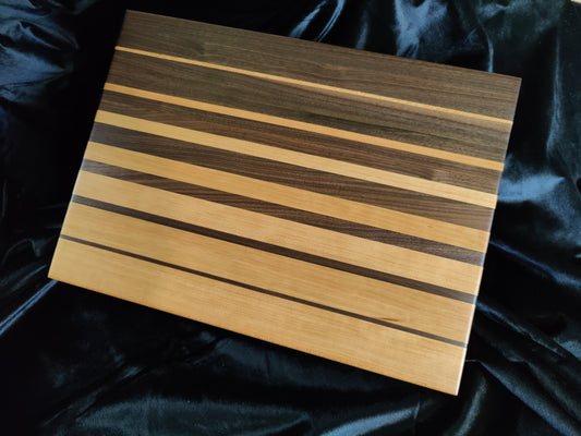 Gradient Edge Grain Cutting Board Walnut and Cherry